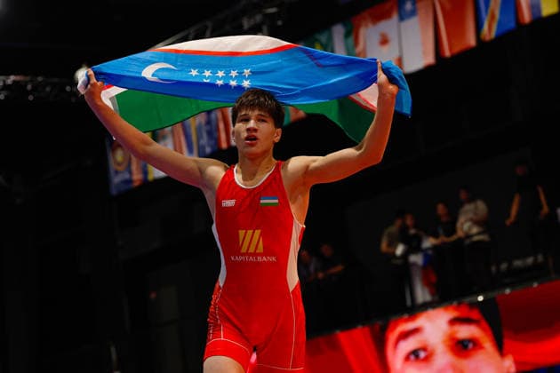 U20 World Championships 63kg GR - Kuvonchbek Ismoilov (UZB) *** U20 World Championships, 63 kg Greco-Roman: Kuvonchbek Ismoilov (UZB) Copyright: xKostadinxAndonovx