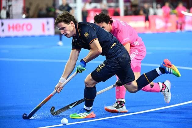 Germany v Belgium - FIH Hockey World Cup 2026 WAVRE, BELGIUM - AUGUST 17 : Foubert Victor of Belgium during the FIH Hockey World Cup 2026 M12 first phase group pool B match between Germany and Belgium on August 17, 2026 in Wavre, Belgium, 17 08 2026 Wavre Belgium  Copyright: xVincentxKalutx