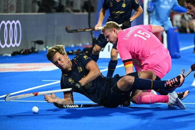 Germany v Belgium - FIH Hockey World Cup 2026 WAVRE, BELGIUM - AUGUST 17 : Boon Tom of Belgium during the FIH Hockey World Cup 2026 M12 first phase group pool B match between Germany and Belgium on August 17, 2026 in Wavre, Belgium, 17 08 2026 Wavre Belgium  Copyright: xVincentxKalutx