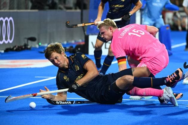 Germany v Belgium - FIH Hockey World Cup 2026 WAVRE, BELGIUM - AUGUST 17 : Boon Tom of Belgium during the FIH Hockey World Cup 2026 M12 first phase group pool B match between Germany and Belgium on August 17, 2026 in Wavre, Belgium, 17 08 2026 Wavre Belgium  Copyright: xVincentxKalutx