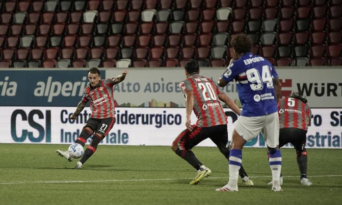 JARI VANDEPUTTE, calcio Cremonese Sampdoria , Bolzano 17 Agosto 2026. Lapresse Paolo Savio  Copyright: xPaoloxSaviox