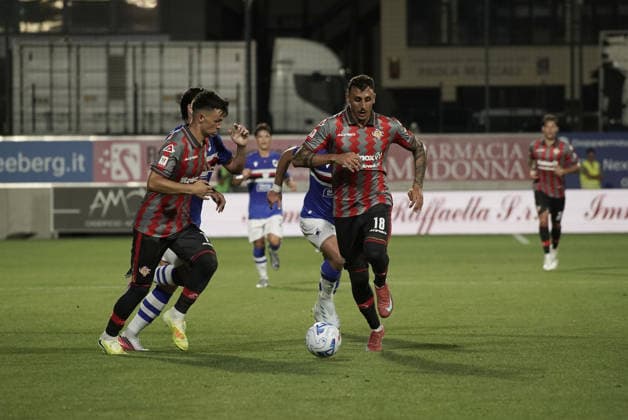 DAVID STUCKLER, MICHELE COLLOCOLO, calcio Cremonese Sampdoria , Bolzano 17 Agosto 2026. Ph Lapresse Paolo Savio  Copyright: xPaoloxSaviox