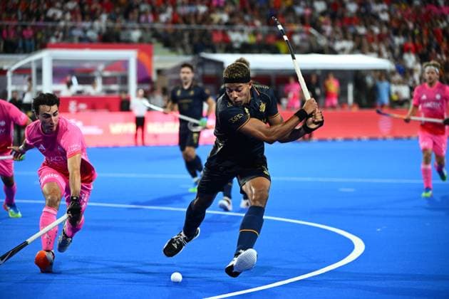 Germany v Belgium - FIH Hockey World Cup 2026 WAVRE, BELGIUM - AUGUST 17 : Onana Nelson of Belgium during the FIH Hockey World Cup 2026 M12 first phase group pool B match between Germany and Belgium on August 17, 2026 in Wavre, Belgium, 17 08 2026 Wavre Belgium  Copyright: xVincentxKalutx