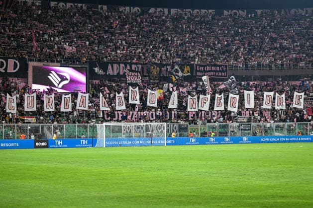 IPA87583363 - Palermo F.C. supporters during the Round of 32 of the Italian Cup between Palermo F.C. and U.S. Lecce on August 17, 2026, at the Renzo Barbera Stadium in Palermo, Italy  Copyright: xVincenzoxOrlando IPAxSportx xx 87583363