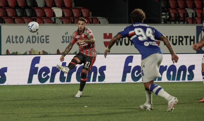 JARI VANDEPUTTE, calcio Cremonese Sampdoria , Bolzano 17 Agosto 2026. Lapresse Paolo Savio  Copyright: xPaoloxSaviox xLaPressex