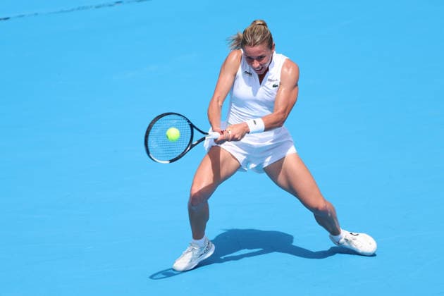 August 17, 2026, Mason, Oh, USA: Cincinnati Open Tennis 2026 - Maja Chwalinska hits a ball against Diana Shnaider. 2026 08 17. Cincinnati Open Tennis 2026  - ZUMAn24_ 20260817_zaf_n24_141 Copyright: xWallyxNellx