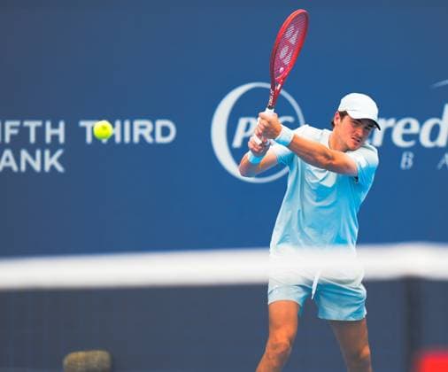 RECORD DATE NOT STATED Cincinnati Open 2026-Men s Singles. (SPO) Cincinnati Open 2026-Men s Singles. August 16, 2026, Ohiao, Cincinnati, USA: Joao Fonseca of Brazil defeat Botic Van de Zandschulp 6-4 7-6 during Men s Single round of 64 at Holcim stadium during Cincinnati Open which runs from August 11-24, 2026. Credit: Briant Mendez Thenews2(Foto: Briant Mendez Thenews2 imago images)  Copyright: xBriantxmendezx