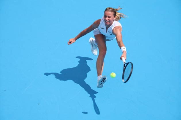 August 17, 2026, Mason, Oh, USA: Cincinnati Open Tennis 2026 - Maja Chwalinska hits a ball against Diana Shnaider. 2026 08 17. ZUMAPress Mason USA - ZUMAn24_ 20260817_zaf_n24_182 Copyright: xWallyxNellx