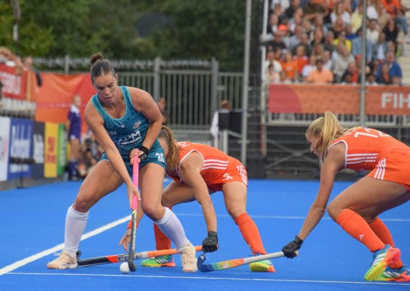 Grace Stewart (30 Australia Hockey Team) during the FIH World Cup game between Australia and Netherlands at Wagener stadion, Amstelveen, Netherlands.  Copyright: xArnexvanxderxBenx xSPPx Sportspressphoto_SPR210371