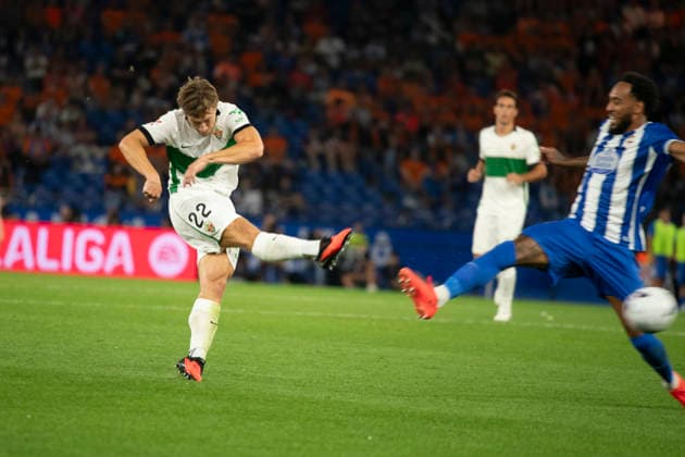 ESP: LaLiga Hypermotion Deportivo La Coruna - Elche CF David Affengruber of Elche during LaLiga Hypermotion between Deportivo LA Coruna - Elche CF played at Abanca-Riazor Stadium, La Coruna, Galicia on August 17, 2026 in Spain Spain *** ESP LaLiga Hypermotion Deportivo La Coruna Elche CF David Affengruber of Elche during the LaLiga Hypermotion match between Deportivo La Coruna and Elche CF played at Abanca Riazor Stadium, La Coruna, Galicia, on August 17, 2026, in Spain Copyright: xMosreyx xAgenciaxLOFx