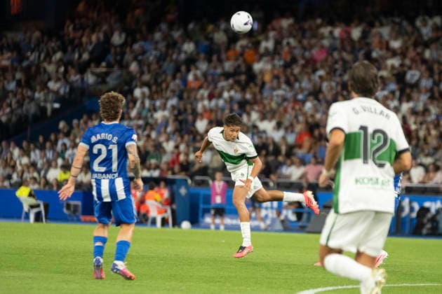 ESP: LaLiga Hypermotion Deportivo La Coruna - Elche CF Ali Houary of Elche during LaLiga Hypermotion between Deportivo LA Coruna - Elche CF played at Abanca-Riazor Stadium, La Coruna, Galicia on August 17, 2026 in Spain Spain *** ESP LaLiga Hypermotion Deportivo La Coruna Elche CF Ali Houary of Elche during the LaLiga Hypermotion match between Deportivo La Coruna and Elche CF played at Abanca Riazor Stadium, La Coruna, Galicia, on August 17, 2026, in Spain Copyright: xMosreyx xAgenciaxLOFx