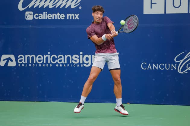 CANCUN COUNTRY OPEN 2026 CANCUN COUNTRY OPEN 2026 DARWIN BLANCH VS HUGO GRENIER 17082026 CANCUN, QUINTANA ROO. Action photo of Darwin Blanch of the United States, during qualy game of the Cancun Country Open 2026 Tennis 125 Challenger tournament held at the Cancun Country Club of Cancun, Quintana Roo, Mexico. Foto de accion de Darwin Blanch de Estados Unidos, durante juego clasificatorio del Cancun Country Open 2026 ATP, Tennis Herren 125 Challenger que se celebra en el Cancun Country Club de Cancun, Quintana Roo, Mexico. PHOTO BY IMAGENSHOP AGENCIA FOTOGRAFICA CANCUN QUINTANA ROO MEXICO *** CANCUN COUNTRY OPEN 2026 CANCUN COUNTRY OPEN 2026 DARWIN BLANCH VS HUGO GRENIER 08 17 2026 CANCUN, QUINTANA ROO Action photo of Darwin Blanch of the United States during a qualifying match at the 2026 Cancun Country Open ATP 125 Challenger tennis tournament held at the Cancun Country Club in Cancun, Quintana Roo, Mexico. Action photo of Darwin Blanch of the United States, during a qualifying match at the 2026 Cancun Country Open ATP 125 Challenger, held at the Cancun Country Club in Cancun, Quintana Roo, Mexico. PHOTO BY IMAGENSHOP PHOTO AGENCY CANCUN, QUINTANA ROO, MEXICO Copyright: xIMAGENSHOPxAGENCIAxFOTOGRAFICAx