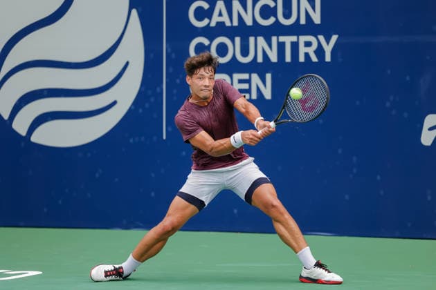 CANCUN COUNTRY OPEN 2026 CANCUN COUNTRY OPEN 2026 DARWIN BLANCH VS HUGO GRENIER 17082026 CANCUN, QUINTANA ROO. Action photo of Darwin Blanch of the United States, during qualy game of the Cancun Country Open 2026 Tennis 125 Challenger tournament held at the Cancun Country Club of Cancun, Quintana Roo, Mexico. Foto de accion de Darwin Blanch de Estados Unidos, durante juego clasificatorio del Cancun Country Open 2026 ATP, Tennis Herren 125 Challenger que se celebra en el Cancun Country Club de Cancun, Quintana Roo, Mexico. PHOTO BY IMAGENSHOP AGENCIA FOTOGRAFICA CANCUN QUINTANA ROO MEXICO *** CANCUN COUNTRY OPEN 2026 CANCUN COUNTRY OPEN 2026 DARWIN BLANCH VS HUGO GRENIER 08 17 2026 CANCUN, QUINTANA ROO Action photo of Darwin Blanch of the United States during a qualifying match at the 2026 Cancun Country Open Tennis 125 Challenger tournament held at the Cancun Country Club in Cancun, Quintana Roo, Mexico Action photo of Darwin Blanch of the United States, during a qualifying match at the 2026 Cancun Country Open ATP 125 Challenger, held at the Cancun Country Club in Cancun, Quintana Roo, Mexico. PHOTO BY IMAGENSHOP PHOTO AGENCY CANCUN, QUINTANA ROO, MEXICO Copyright: xIMAGENSHOPxAGENCIAxFOTOGRAFICAx