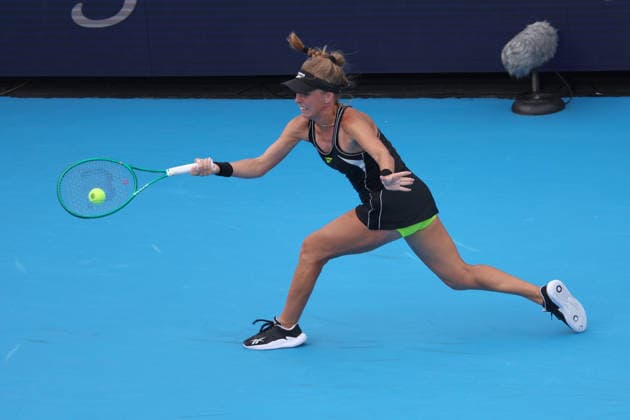 August 17, 2026, Mason, Oh, USA: Cincinnati Open Tennis 2026 - Magdalena Frech hits a ball against Elena Rybakina. 2026 08 17. ZUMAPress Mason USA - ZUMAn24_ 20260817_zaf_n24_213 Copyright: xWallyxNellx