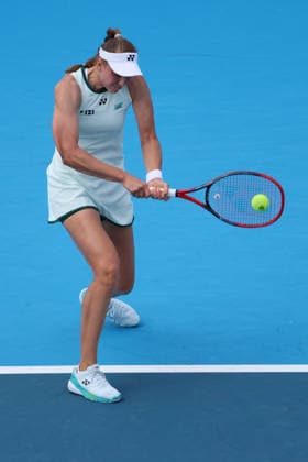 August 17, 2026, Mason, Oh, USA: Cincinnati Open Tennis 2026 - Elena Rybakina hits a ball against Magdalena Frech. 2026 08 17. Cincinnati Open Tennis 2026  - ZUMAn24_ 20260817_zaf_n24_217 Copyright: xWallyxNellx