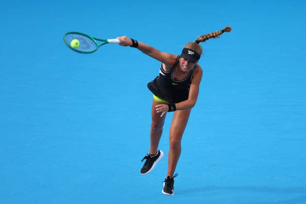 August 17, 2026, Mason, Oh, USA: Cincinnati Open Tennis 2026 - Magdalena Frech hits a ball against Elena Rybakina. 2026 08 17. ZUMAPress Mason USA - ZUMAn24_ 20260817_zaf_n24_225 Copyright: xWallyxNellx