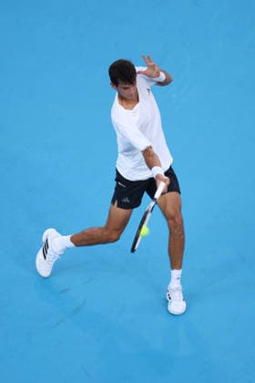 August 17, 2026, Mason, Oh, USA: Cincinnati Open Tennis 2026 - Rafel Jodar hits a ball against Alejandro Tabilo. 2026 08 17. ZUMAPress Mason USA - ZUMAn24_ 20260817_zaf_n24_240 Copyright: xWallyxNellx