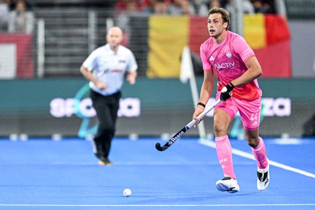 Hockey World Cup Belgium & The Netherlands 2026 - Men - Germany vs Belgium Ludwig Morits (44) of Germany pictured during a hockey game between Germany and Belgium ( called the Red Lions ) , the second (out of three) matches during the group stage of the men 2026 Hockey World Cup , on Monday 17 August 2026 in Wavre , Belgium . PHOTO SPORTPIX Stijn Audooren Wavre Belfius Hockey Arena Waals-Brabant Belgium  Copyright: xSportpix.bex xStijnxAudoorenxStijnxAudoorenx
