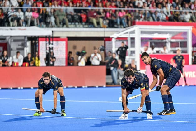 Hockey World Cup Belgium & The Netherlands 2026 - Men - Germany vs Belgium Ready for a corner ¦ pictured during a hockey game between Germany and Belgium ( called the Red Lions ) , the second (out of three) matches during the group stage of the men 2026 Hockey World Cup , on Monday 17 August 2026 in Wavre , Belgium . PHOTO SPORTPIX Stijn Audooren Wavre Belfius Hockey Arena Waals-Brabant Belgium  Copyright: xSportpix.bex xStijnxAudoorenxStijnxAudoorenx