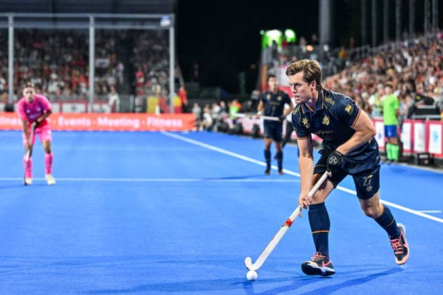Hockey World Cup Belgium & The Netherlands 2026 - Men - Germany vs Belgium Tom Boon (27) of Belgium pictured during a hockey game between Germany and Belgium ( called the Red Lions ) , the second (out of three) matches during the group stage of the men 2026 Hockey World Cup , on Monday 17 August 2026 in Wavre , Belgium . PHOTO SPORTPIX Stijn Audooren Wavre Belfius Hockey Arena Waals-Brabant Belgium  Copyright: xSportpix.bex xStijnxAudoorenxStijnxAudoorenx