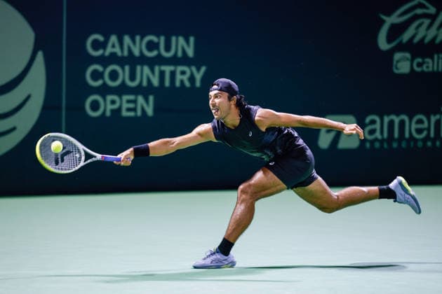 CANCUN COUNTRY OPEN 2026 CANCUN COUNTRY OPEN 2026 DAVID JORDA VS ALAN MAGADAN 17082026 CANCUN, QUINTANA ROO. Action photo of Alan Magadan of Mexico, during qualy game of the Cancun Country Open 2026 Tennis 125 Challenger tournament held at the Cancun Country Club of Cancun, Quintana Roo, Mexico. Foto de accion de Alan Magadan de Mexico, durante juego clasificatorio del Cancun Country Open 2026 ATP, Tennis Herren 125 Challenger que se celebra en el Cancun Country Club de Cancun, Quintana Roo, Mexico. PHOTO BY IMAGENSHOP AGENCIA FOTOGRAFICA CANCUN QUINTANA ROO MEXICO *** CANCUN COUNTRY OPEN 2026 CANCUN COUNTRY OPEN 2026 DAVID JORDA VS ALAN MAGADAN 08 17 2026 CANCUN, QUINTANA ROO Action photo of Alan Magadan of Mexico during a qualifying match at the 2026 Cancun Country Open ATP 125 Challenger tennis tournament held at the Cancun Country Club in Cancun, Quintana Roo, Mexico Action photo of Alan Magadan of Mexico, during a qualifying match for the 2026 Cancun Country Open ATP 125 Challenger tournament held at the Cancun Country Club in Cancun, Quintana Roo, Mexico. PHOTO BY IMAGENSHOP PHOTO AGENCY CANCUN QUINTANA ROO MEXICO Copyright: xIMAGENSHOPxAGENCIAxFOTOGRAFICAx