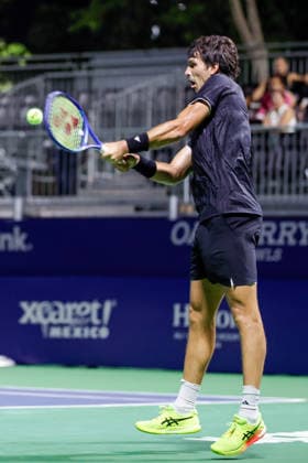 CANCUN COUNTRY OPEN 2026 CANCUN COUNTRY OPEN 2026 DAVID JORDA VS ALAN MAGADAN 17082026 CANCUN, QUINTANA ROO. Action photo of David Jorda of Spain, during qualy game of the Cancun Country Open 2026 Tennis 125 Challenger tournament held at the Cancun Country Club of Cancun, Quintana Roo, Mexico. Foto de accion de David Jorda de Espana, durante juego clasificatorio del Cancun Country Open 2026 ATP, Tennis Herren 125 Challenger que se celebra en el Cancun Country Club de Cancun, Quintana Roo, Mexico. PHOTO BY IMAGENSHOP AGENCIA FOTOGRAFICA CANCUN QUINTANA ROO MEXICO *** CANCUN COUNTRY OPEN 2026 CANCUN COUNTRY OPEN 2026 DAVID JORDA VS ALAN MAGADAN 08 17 2026 CANCUN, QUINTANA ROO Action photo of David Jorda of Spain during a qualifying match at the 2026 Cancun Country Open Tennis 125 Challenger tournament held at the Cancun Country Club in Cancun, Quintana Roo, Mexico Action photo of David Jorda of Spain, during a qualifying match at the 2026 Cancun Country Open ATP 125 Challenger, held at the Cancun Country Club in Cancun, Quintana Roo, Mexico. PHOTO BY IMAGENSHOP PHOTO AGENCY CANCUN, QUINTANA ROO, MEXICO Copyright: xIMAGENSHOPxAGENCIAxFOTOGRAFICAx