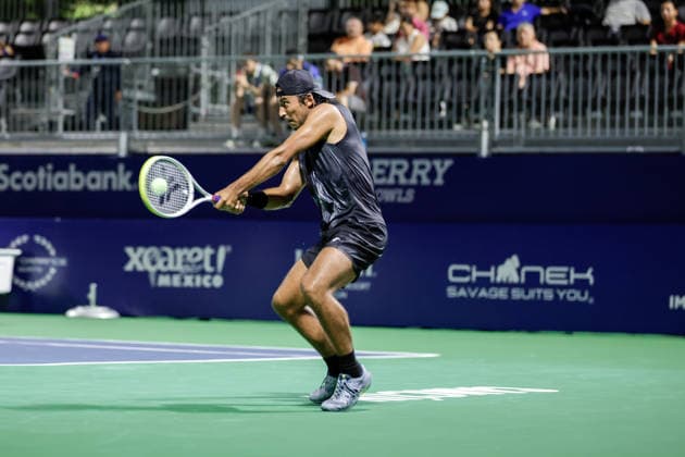 CANCUN COUNTRY OPEN 2026 CANCUN COUNTRY OPEN 2026 DAVID JORDA VS ALAN MAGADAN 17082026 CANCUN, QUINTANA ROO. Action photo of Alan Magadan of Mexico, during qualy game of the Cancun Country Open 2026 Tennis 125 Challenger tournament held at the Cancun Country Club of Cancun, Quintana Roo, Mexico. Foto de accion de Alan Magadan de Mexico, durante juego clasificatorio del Cancun Country Open 2026 ATP, Tennis Herren 125 Challenger que se celebra en el Cancun Country Club de Cancun, Quintana Roo, Mexico. PHOTO BY IMAGENSHOP AGENCIA FOTOGRAFICA CANCUN QUINTANA ROO MEXICO *** CANCUN COUNTRY OPEN 2026 CANCUN COUNTRY OPEN 2026 DAVID JORDA VS ALAN MAGADAN 08 17 2026 CANCUN, QUINTANA ROO Action photo of Alan Magadan of Mexico during a qualifying match at the 2026 Cancun Country Open ATP 125 Challenger tournament held at the Cancun Country Club in Cancun, Quintana Roo, Mexico Action photo of Alan Magadan of Mexico, during a qualifying match at the 2026 Cancun Country Open ATP 125 Challenger tournament held at the Cancun Country Club in Cancun, Quintana Roo, Mexico PHOTO BY IMAGENSHOP PHOTO AGENCY CANCUN QUINTANA ROO MEXICO Copyright: xIMAGENSHOPxAGENCIAxFOTOGRAFICAx