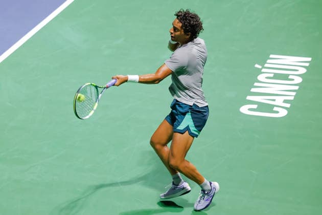 CANCUN COUNTRY OPEN 2026 CANCUN COUNTRY OPEN 2026 LLOYD HARRIS VS ABDULLAH SHELBAYH 17082026 CANCUN, QUINTANA ROO. Action photo of Abdullah Shelbayh of Jordan, during qualy game of the Cancun Country Open 2026 Tennis 125 Challenger tournament held at the Cancun Country Club of Cancun, Quintana Roo, Mexico. Foto de accion de Abdullah Shelbayh de Jordania, durante juego clasificatorio del Cancun Country Open 2026 ATP, Tennis Herren 125 Challenger que se celebra en el Cancun Country Club de Cancun, Quintana Roo, Mexico. PHOTO BY IMAGENSHOP AGENCIA FOTOGRAFICA CANCUN QUINTANA ROO MEXICO *** CANCUN COUNTRY OPEN 2026 CANCUN COUNTRY OPEN 2026 LLOYD HARRIS VS ABDULLAH SHELBAYH 08 17 2026 CANCUN, QUINTANA ROO Action photo of Abdullah Shelbayh of Jordan during a qualifying match at the Cancun Country Open 2026 Tennis 125 Challenger tournament held at the Cancun Country Club in Cancun, Quintana Roo, Mexico Action photo of Abdullah Shelbayh of Jordan, during a qualifying match at the 2026 Cancun Country Open ATP 125 Challenger, held at the Cancun Country Club in Cancun, Quintana Roo, Mexico. PHOTO BY IMAGENSHOP PHOTO AGENCY CANCUN QUINTANA ROO MEXICO Copyright: xIMAGENSHOPxAGENCIAxFOTOGRAFICAx