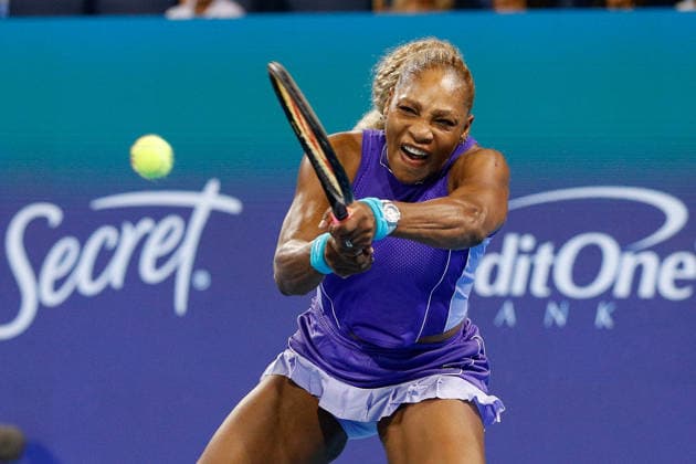 CINCINNATI, OH - AUGUST 17: Serena Williams of the United States reacts during the Cincinnati Open at the Lindner Family Tennis Center on August 17, 2026 in Mason, Ohio. (Photo by Ian Johnson Icon Sportswire) TENNIS: AUG 17 Cincinnati Open EDITORIAL USE ONLY Icon260817038