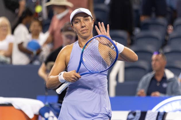 MASON, OHIO - AUGUST 17: Jessica Pegula of United States reacts after winning during day seven of the Cincinnati Open at the Lindner Family Tennis Center on August 17, 2026 in Mason, Ohio.  Copyright: xShainaxBenhiyoun SPPx Sportspressphoto_SPR210470