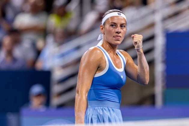 August 17, 2026, Mason, Ohio, U.S: Marta Kostyuk (UKR) reacts to a shot during MondayÃ¢â‚¬â ¢s first round doubles match at the Cincinnati Open at the Lindner Family Tennis Center , Mason, Oh. Mason U.S - ZUMAs304 20260817_zaf_s304_022 Copyright: xScottxStuartx