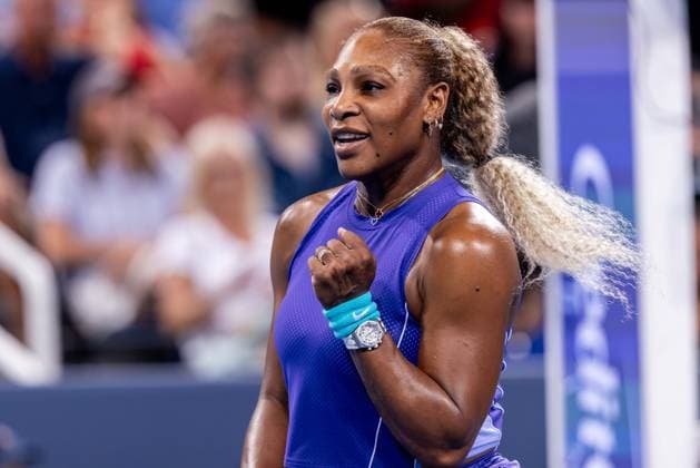 August 17, 2026, Mason, Ohio, U.S: Serena Williams (USA) celebrates a point during MondayÃ¢â‚¬â ¢s first round doubles match at the Cincinnati Open at the Lindner Family Tennis Center , Mason, Oh. Mason U.S - ZUMAs304 20260817_zaf_s304_023 Copyright: xScottxStuartx