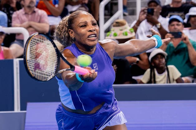 August 17, 2026, Mason, Ohio, U.S: Serena Williams (USA) hits a forehand shot during MondayÃ¢â‚¬â ¢s first round doubles match at the Cincinnati Open at the Lindner Family Tennis Center , Mason, Oh. Mason U.S - ZUMAs304 20260817_zaf_s304_031 Copyright: xScottxStuartx