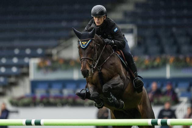 260818 Peder Fredricson of Sweden with horse Alcapone de Carmilles during training on day 8 of the 2026 FEI World Championships on August 18, 2026 in Aachen. Photo: Emma Wallskog BILDBYRAN kod EW EW0690 ridsport equestrian rid-vm 2026 2026 fei world championships bbeng ridsport-vm hoppning jumpingsverige sweden *** August 18, 2026: Peder Fredricson of Sweden with his horse Alcapone de Carmilles during training on day 8 of the 2026 FEI World Championships on August 18, 2026 in Aachen. Photo by Emma Wallskog. BILDBYRAN code EW EW0690. equestrian sports, 2026 World Championships, 2026 FEI World Championships, BBENG, equestrian sports, World Championships, show jumping, Sweden  Copyright: EMMAxWALLSKOG BB260818EW024