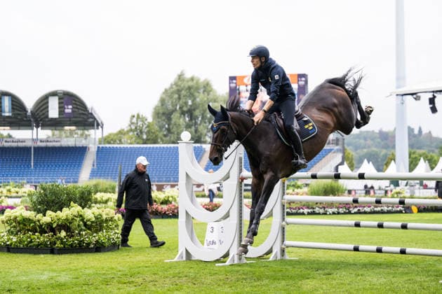 260818 Henrik von Eckermann of Sweden with horse Minute Man during training on day 8 of the 2026 FEI World Championships on August 18, 2026 in Aachen. Photo: Emma Wallskog BILDBYRAN kod EW EW0690 ridsport equestrian rid-vm 2026 2026 fei world championships bbeng ridsport-vm hoppning jumpingsverige sweden *** August 18, 2026: Henrik von Eckermann of Sweden with his horse Minute Man during training on day 8 of the 2026 FEI World Championships on August 18, 2026 in Aachen. Photo by Emma Wallskog. BILDBYRAN code EW EW0690. equestrian sports, riding, 2026 World Championships, 2026 FEI World Championships, BBENG, equestrian sports, World Championships, show jumping, Sweden  Copyright: EMMAxWALLSKOG BB260818EW027