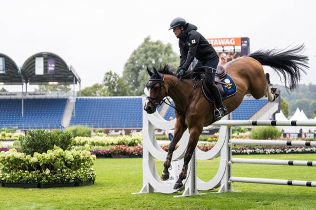 260818 Thomas Ryan of Sweden with horse Jezebeau during training on day 8 of the 2026 FEI World Championships on August 18, 2026 in Aachen. Photo: Emma Wallskog BILDBYRAN kod EW EW0690 ridsport equestrian rid-vm 2026 2026 fei world championships bbeng ridsport-vm hoppning jumpingsverige sweden *** August 18, 2026: Thomas Ryan of Sweden with his horse Jezebeau during training on day 8 of the 2026 FEI World Championships on August 18, 2026 in Aachen. Photo by Emma Wallskog. BILDBYRAN code EW EW0690 equestrian sports 2026 World Championships 2026 FEI World Championships BBENG equestrian sports World Championships show jumping Sweden  Copyright: EMMAxWALLSKOG BB260818EW028