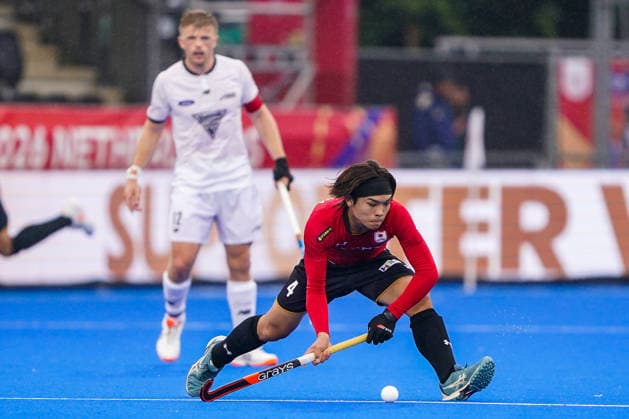2026-08-18 Japan v New Zealand - FIH Hockey World Cup AMSTELVEEN, NETHERLANDS - AUGUST 18: Yamato Kawahara of Japan during the FIH Hockey World Cup match between Japan and New Zealand at Wagener Stadion on August 18, 2026 in Amstelveen, Netherlands. Amstelveen Wagener Stadion Netherlands Content not available for redistribution in The Netherlands directly or indirectly through any third parties. Copyright: xAndrexWeeningx