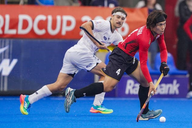 2026-08-18 Japan v New Zealand - FIH Hockey World Cup AMSTELVEEN, NETHERLANDS - AUGUST 18: Yamato Kawahara of Japan during the FIH Hockey World Cup match between Japan and New Zealand at Wagener Stadion on August 18, 2026 in Amstelveen, Netherlands. Amstelveen Wagener Stadion Netherlands Content not available for redistribution in The Netherlands directly or indirectly through any third parties. Copyright: xAndrexWeeningx