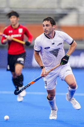 Japan v New Zealand - FIH Hockey World Cup AMSTELVEEN, NETHERLANDS - AUGUST 18: Aidan Sarikaya of New Zealand during the FIH Hockey World Cup match between Japan and New Zealand at Wagener Stadion on August 18, 2026 in Amstelveen, Netherlands. Amstelveen Wagener Stadion Netherlands Content not available for redistribution in The Netherlands directly or indirectly through any third parties. Copyright: xAndrexWeeningx