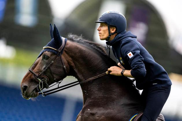 AACHEN, TYSKLAND 20260818 Henrik von Eckermann med hästen Minute Man under tisdagens inhoppning pa VM-arenan inför ryttar-VM i Aachen. *** Bilden ingar i SPORTPAKET. För övriga BETALBILD ** AACHEN TYSKLAND x10050x *** AACHEN, GERMANY 20260818 Henrik von Eckermann with his horse Minute Man during Tuesday’s warm-up at the World Championships arena ahead of the World Equestrian Championships in Aachen *** This image is part of the SPORTS PACKAGE. For other PAID IMAGES ** AACHEN, GERMANY x10050x  Copyright: xPontusxLundahl TTx RYTTAR-VM 2026