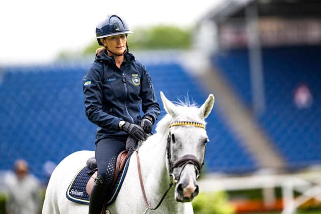 AACHEN, TYSKLAND 20260818 Wilma McMahon med hästen Cicci BJN under tisdagens inhoppning pa VM-arenan inför ryttar-VM i Aachen. *** Bilden ingar i SPORTPAKET. För övriga BETALBILD ** AACHEN TYSKLAND x10050x *** AACHEN, GERMANY 20260818 Wilma McMahon with her horse Cicci BJN during Tuesday’s warm-up at the World Championships arena ahead of the World Equestrian Championships in Aachen *** This image is part of the SPORTS PACKAGE. For other PAID IMAGES ** AACHEN, GERMANY x10050x  Copyright: xPontusxLundahl TTx RYTTAR-VM 2026