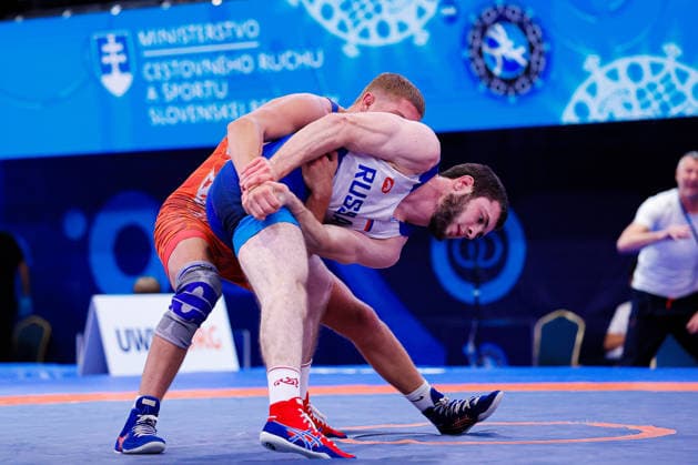 U20 World Championships 67kg GR - Ilias Laaouina (NED) df. Amir Sovmiz (RUS) *** U20 World Championships, 67 kg Greco-Roman: Ilias Laaouina (NED) defeated Amir Sovmiz (RUS) Copyright: xKostadinxAndonovx