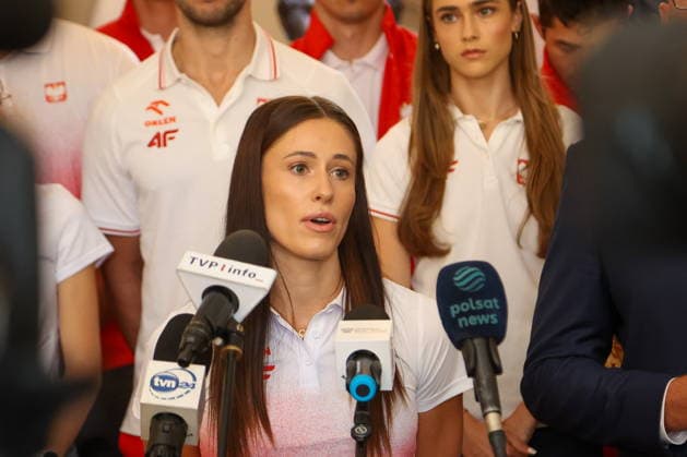 WARSZAWA 18.08.2026 SPOTKANIE MINISTRA SPORTU I TURYSTYKI Z MEDALISTAMI MISTRZOSTW EUROPY W LEKKOATLETYCE 2026 --- MINISTRY OF AND TOURISM AND POLISH MEDALISTS OF EUROPEAN ATHLETICS CHAMPIONSHIPS 2026 - PRESS CONFERNCE IN WARSAW NATALIA BUKOWIECKA FOT. ANNA KLEPACZKO FOTOPYK NEWSPIX.PL --- newspix.pl POLAND OUT! 