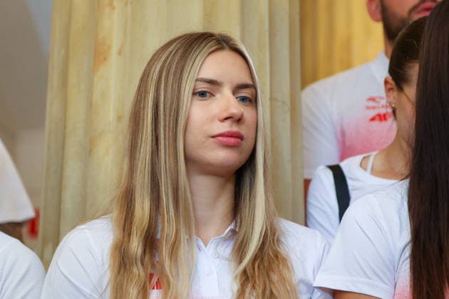 WARSZAWA 18.08.2026 SPOTKANIE MINISTRA SPORTU I TURYSTYKI Z MEDALISTAMI MISTRZOSTW EUROPY W LEKKOATLETYCE 2026 --- MINISTRY OF AND TOURISM AND POLISH MEDALISTS OF EUROPEAN ATHLETICS CHAMPIONSHIPS 2026 - PRESS CONFERNCE IN WARSAW KRISCINA CIMANOUSKA FOT. ANNA KLEPACZKO FOTOPYK NEWSPIX.PL --- newspix.pl POLAND OUT! 
