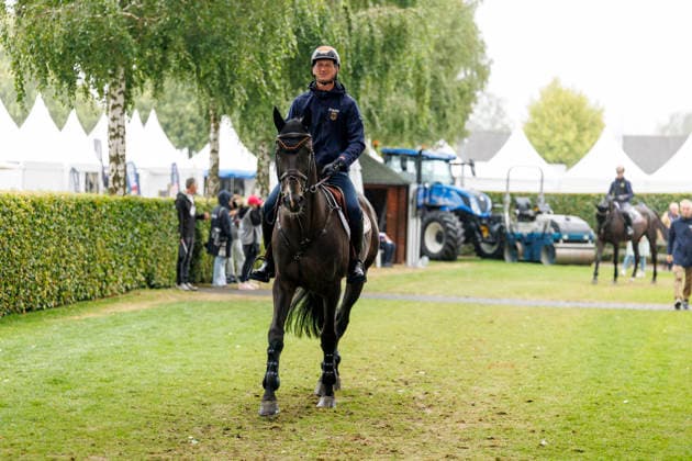 AACHEN - FEI World Championships 2026, AACHEN - FEI World Championships 2026 DEUSSER Daniel (GER), Otello de Guldenboom FEI Jumping World Championship, WM, Weltmeisterschaft Familiarization Aachen, Reitstadion Soers 18. August 2026 - *** AACHEN FEI World Championships 2026, AACHEN FEI World Championships 2026 DEUSSER Daniel GER, Otello de Guldenboom FEI Jumping World Championship Familiarization Aachen, Soers Equestrian Stadium, August 18, 2026