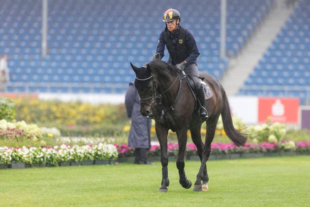 AACHEN - FEI World Championships 2026, AACHEN - FEI World Championships 2026 EHNING Marcus (GER), Coolio 42 FEI Jumping World Championship, WM, Weltmeisterschaft Familiarization Aachen, Reitstadion Soers 18. August 2026 - *** AACHEN FEI World Championships 2026, AACHEN FEI World Championships 2026 EHNING Marcus GER, Coolio 42 FEI Jumping World Championship Familiarization Aachen, Soers Equestrian Stadium, August 18, 2026