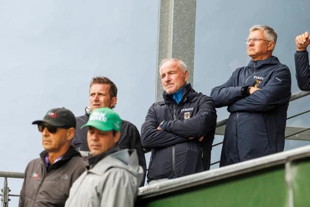 AACHEN - FEI World Championships 2026, AACHEN - FEI World Championships 2026 RUNGE Ralf (Co-Bundestrainer), BECKER Otto (Bundestrainer) FEI Jumping World Championship, WM, Weltmeisterschaft Familiarization Aachen, Reitstadion Soers 18. August 2026 - *** AACHEN FEI World Championships 2026, AACHEN FEI World Championships 2026 RUNGE Ralf Co, National Team Coach; BECKER Otto, National Team Coach; FEI Jumping World Championship Familiarization in Aachen, Soers Equestrian Stadium, August 18, 2026