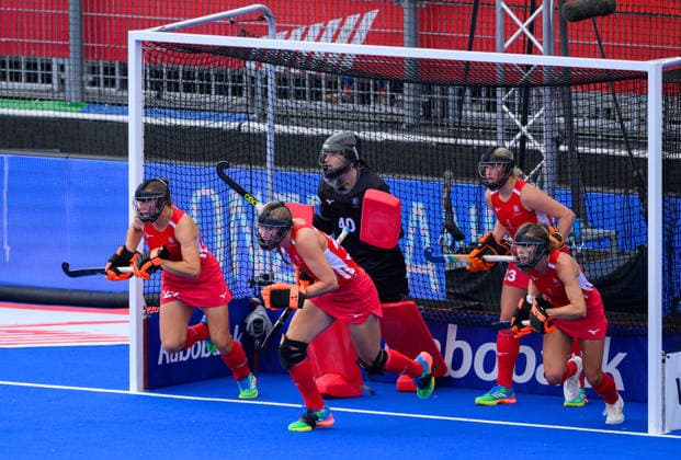 Hockey World Cup Day Four England defend a short corner during the match against China in the 2026 FIH Hockey World Cup at Wagener Stadium, Amstelveen 18 08 2026 UK Newspapers OUT Copyright: xGraemexWilcocksonx FIL-23793-0024