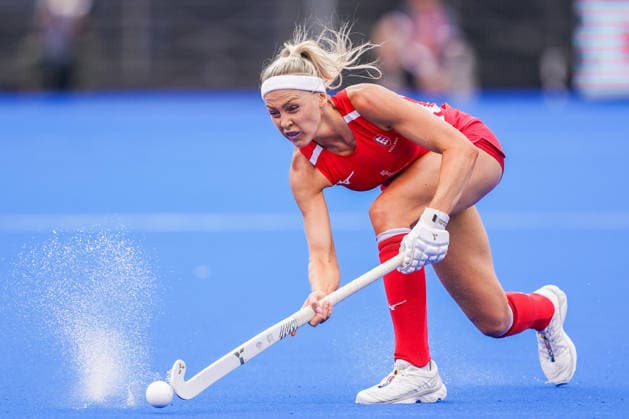 2026-08-18 England v China - FIH Hockey World Cup AMSTELVEEN, NETHERLANDS - AUGUST 18: Amy Thompson of England during the FIH Hockey World Cup match between England and China at Wagener Stadion on August 18, 2026 in Amstelveen, Netherlands. Amstelveen Wagener Stadion Netherlands Content not available for redistribution in The Netherlands directly or indirectly through any third parties. Copyright: xAndrexWeeningx