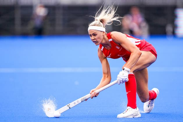 2026-08-18 England v China - FIH Hockey World Cup AMSTELVEEN, NETHERLANDS - AUGUST 18: Amy Thompson of England during the FIH Hockey World Cup match between England and China at Wagener Stadion on August 18, 2026 in Amstelveen, Netherlands. Amstelveen Wagener Stadion Netherlands Content not available for redistribution in The Netherlands directly or indirectly through any third parties. Copyright: xAndrexWeeningx